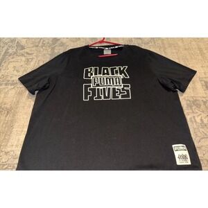 Puma Black Fives SS Men's Size‎ XXL 2XL Basketball Tee Black